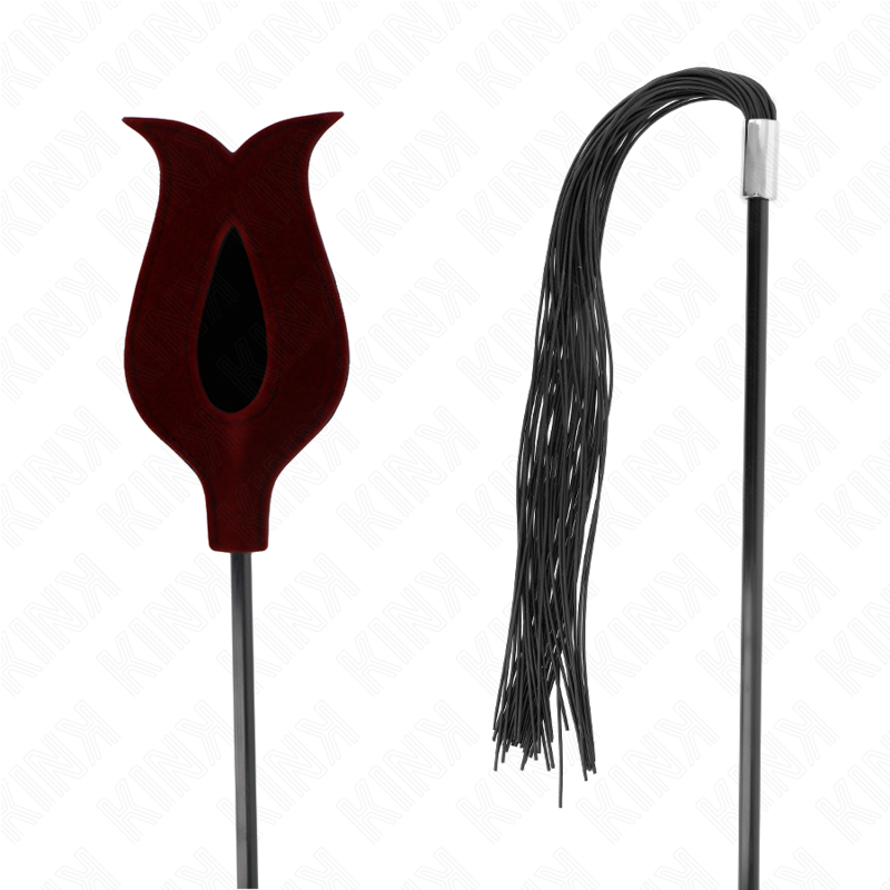 KINK – Frustino in Silicone a Forma di Rosa (45 cm)