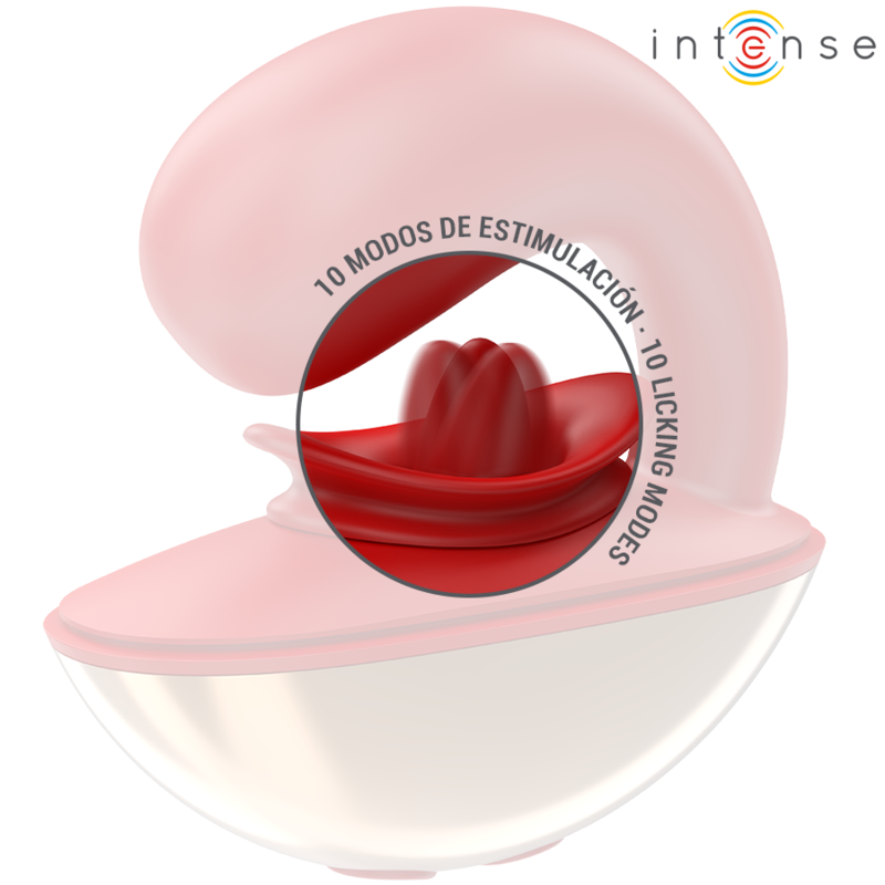 INTENSE – Vibratore e Stimolatore MARIAH a Forma di U (10 Vibrazioni, Rosso)