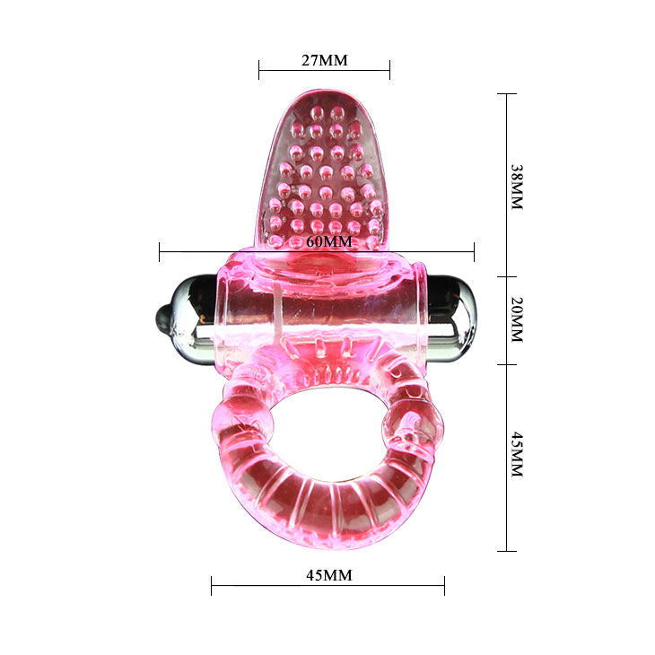 BAILE – Anello Vibrante Dolce ABS 10 Ritmi (Rosa)
